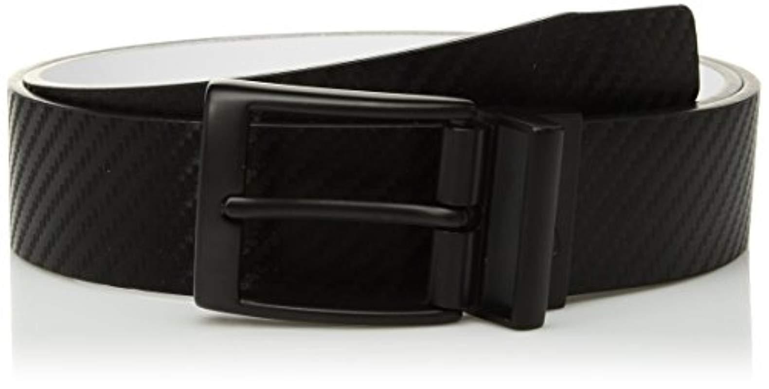 Nike Leather Carbon Fibertexture Reversible Belt in Black for Men Lyst