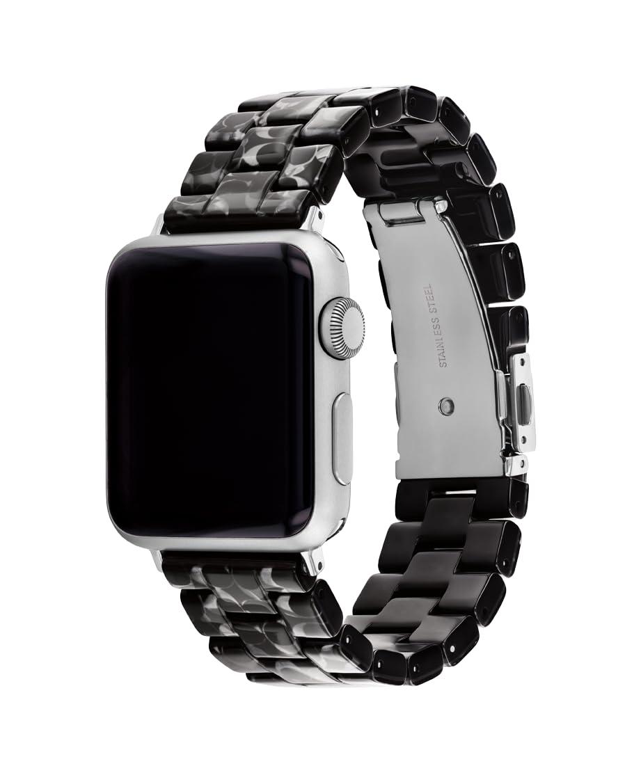 COACH Apple Watch Strap in Black for Men Lyst