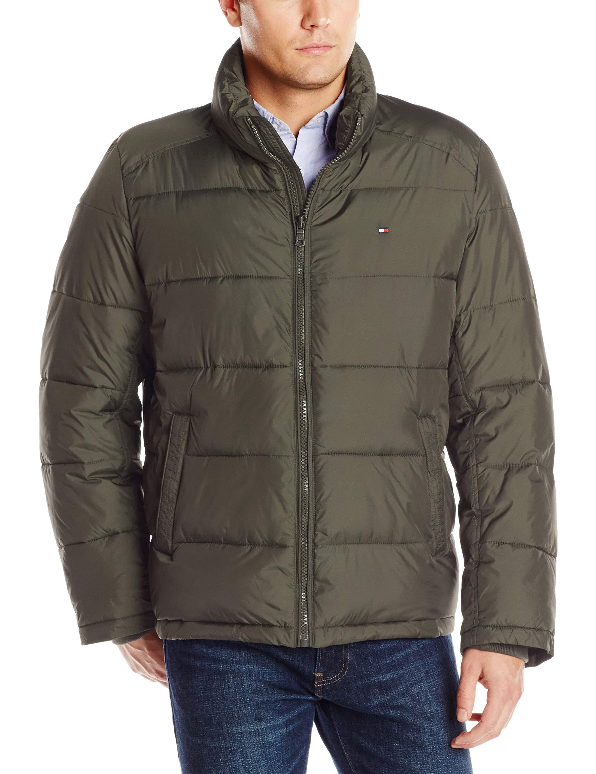 Tommy Hilfiger Synthetic Classic Puffer Jacket in Olive (Green) for Men ...