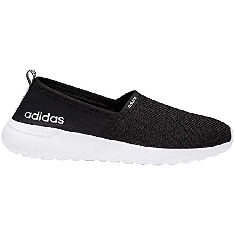 اجمل سمراء adidas Neo Lite Racer Slip On W Casual Sneaker in Black/White ... اجمل سمراء