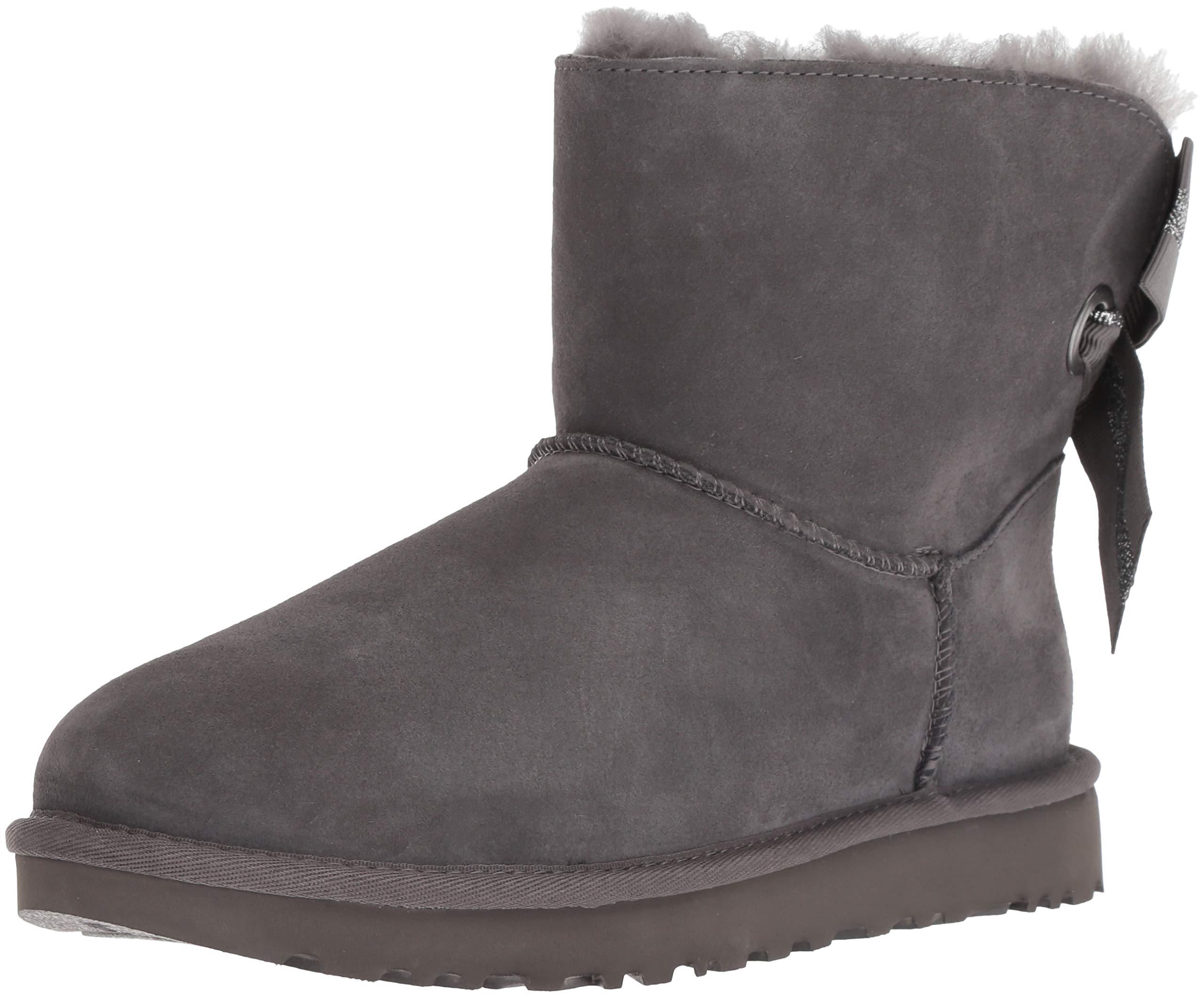 ugg suede bow mini