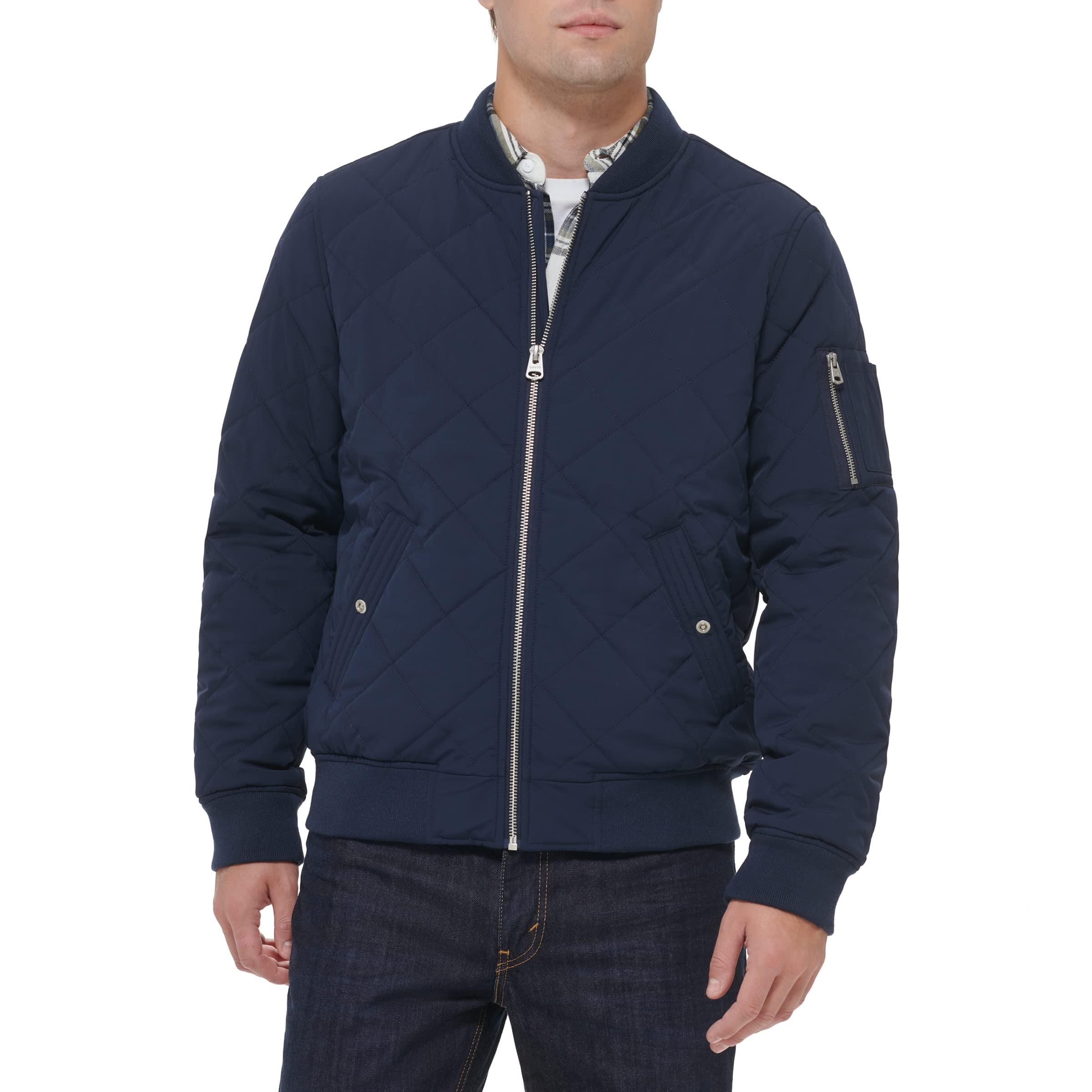 Levi's Diamond Quilted Bomber Jacket in Blue for Men Lyst
