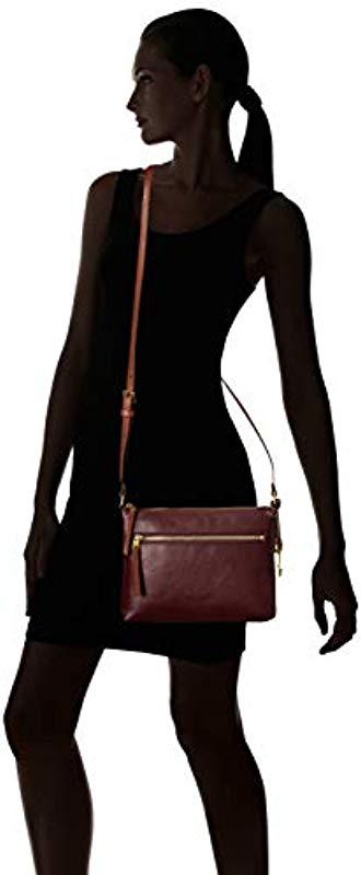 Fossil fiona crossbody fig new arrivals