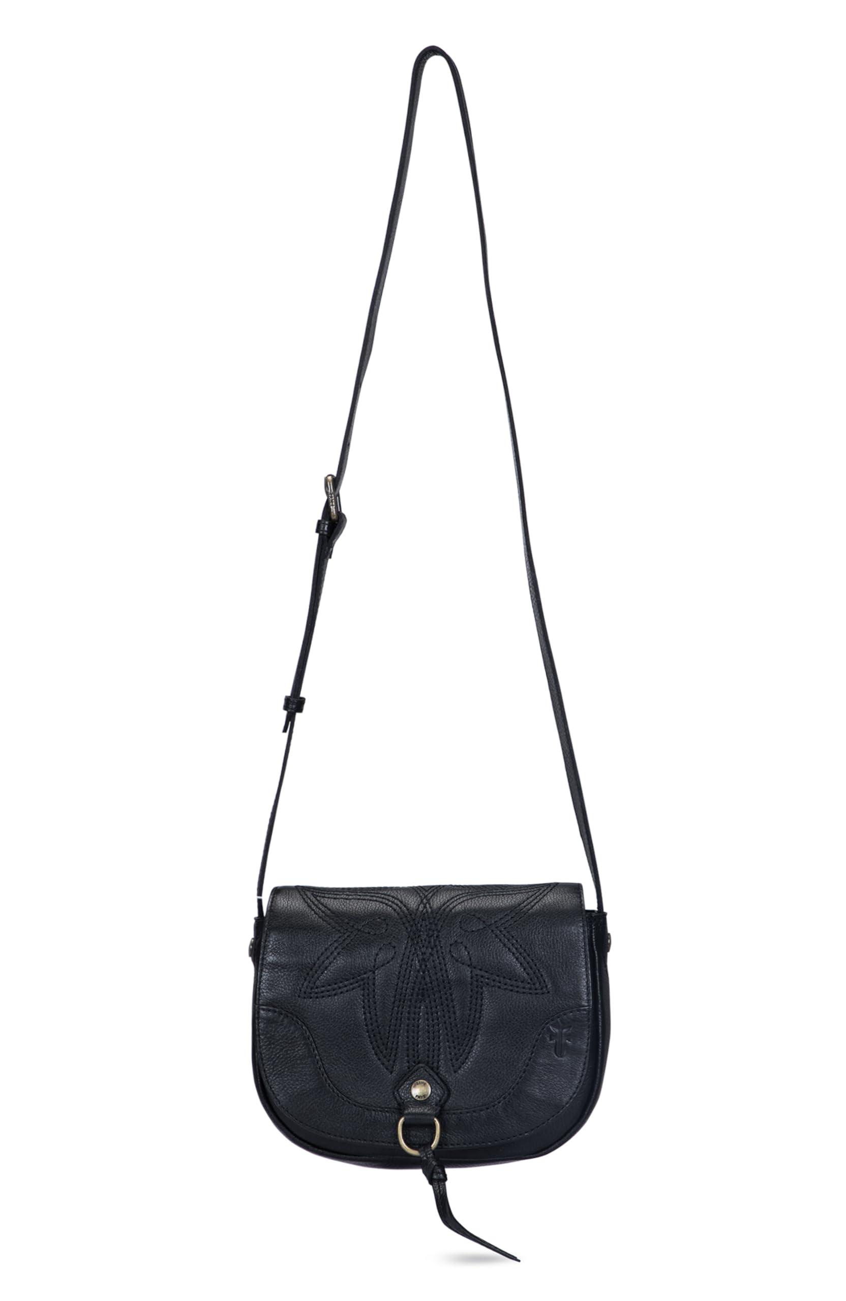 Frye Charlene Small Saddle in Black Lyst