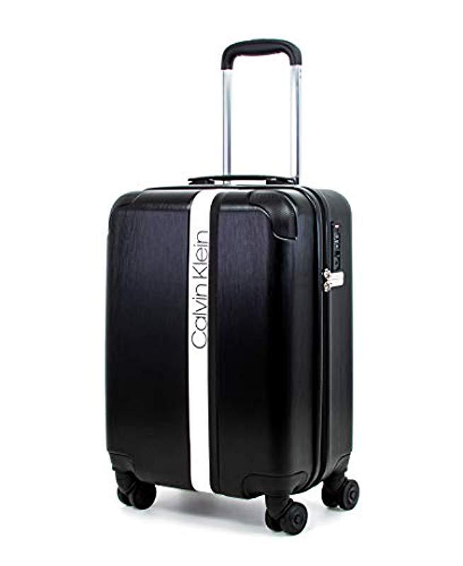 Calvin Klein Hardside Spinner Luggage With Tsa Lock in Black for Men | Lyst