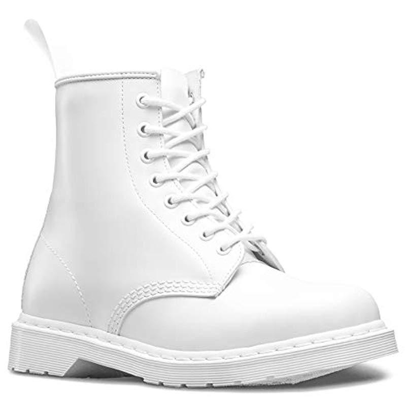 dr martens 1460 mono boot white smooth