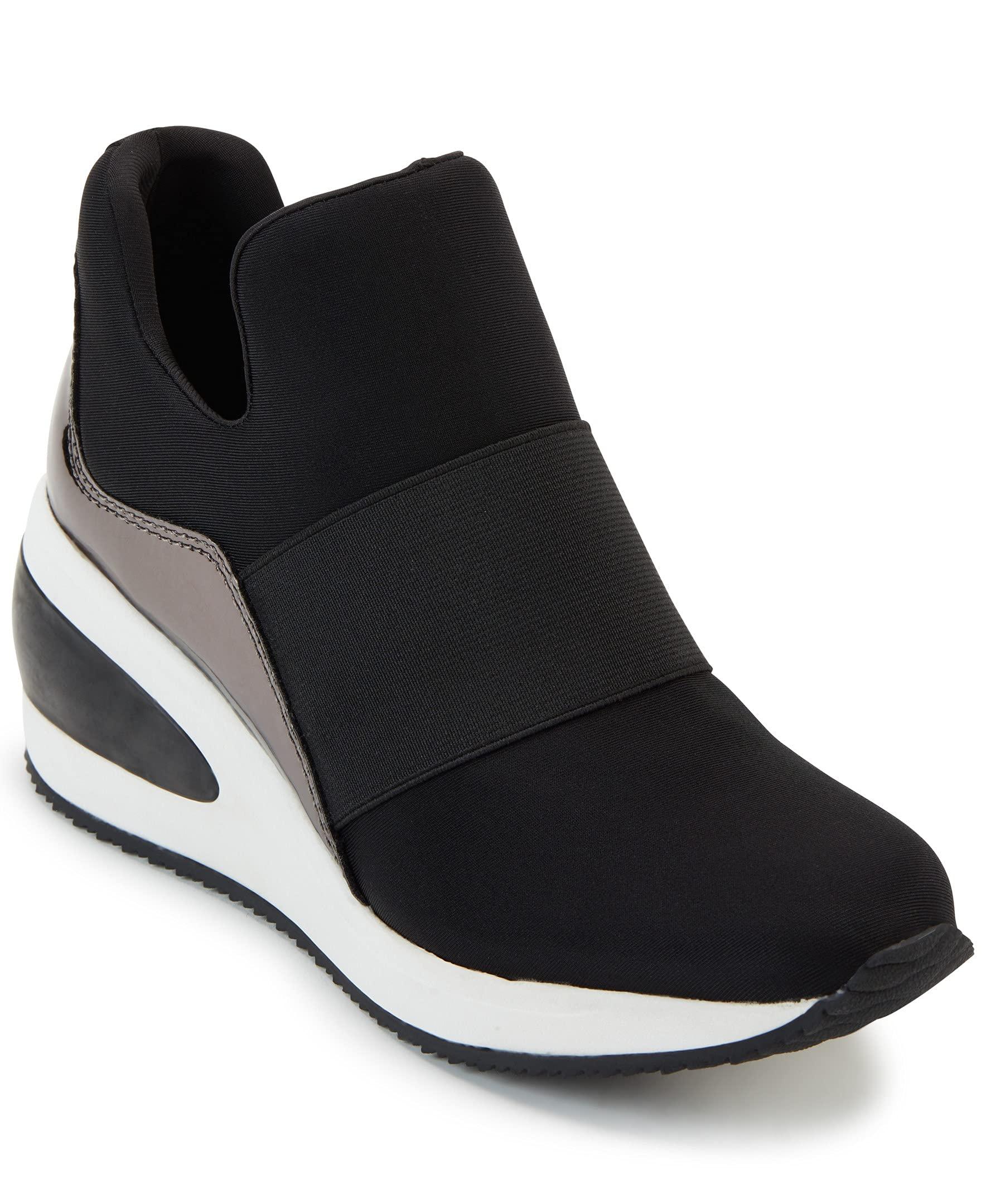 nuttet Brise ironi DKNY Borg Wedge Sneakers in Black | Lyst