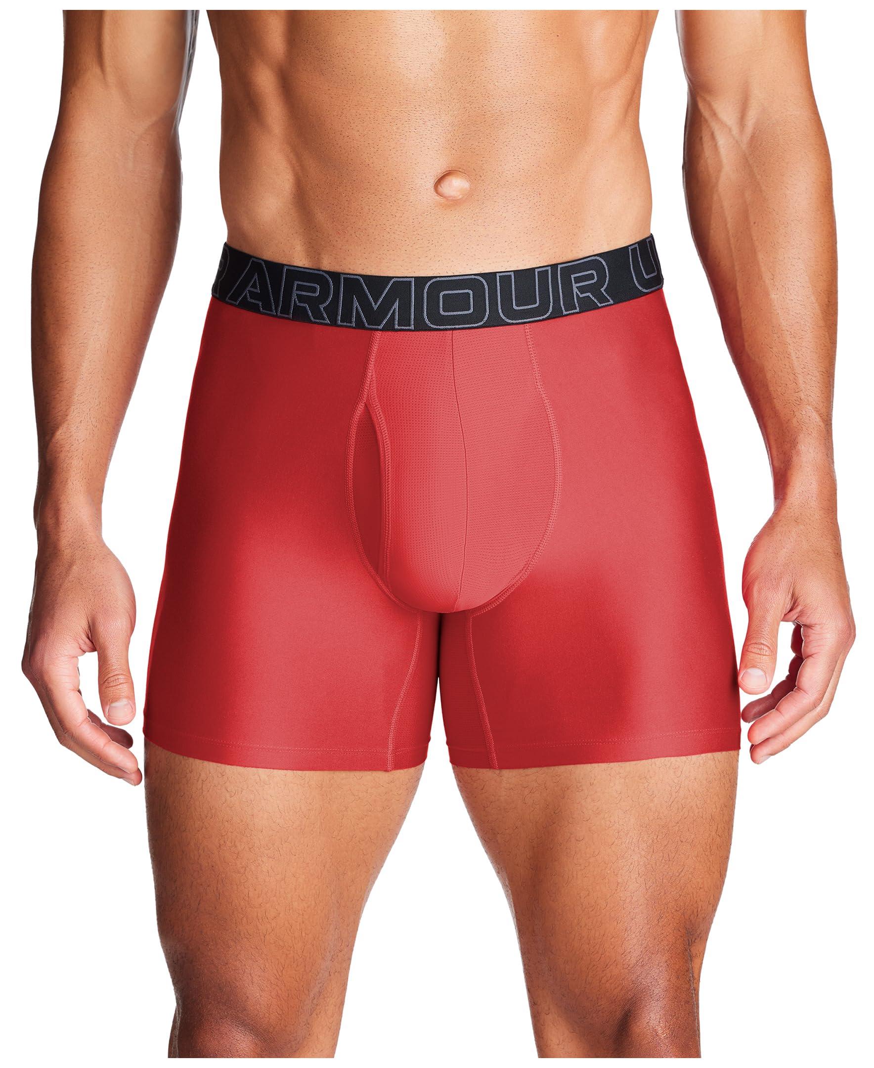 Under Armour Tech 6-inch Boxerjock 2-pack in Red for Men | Lyst