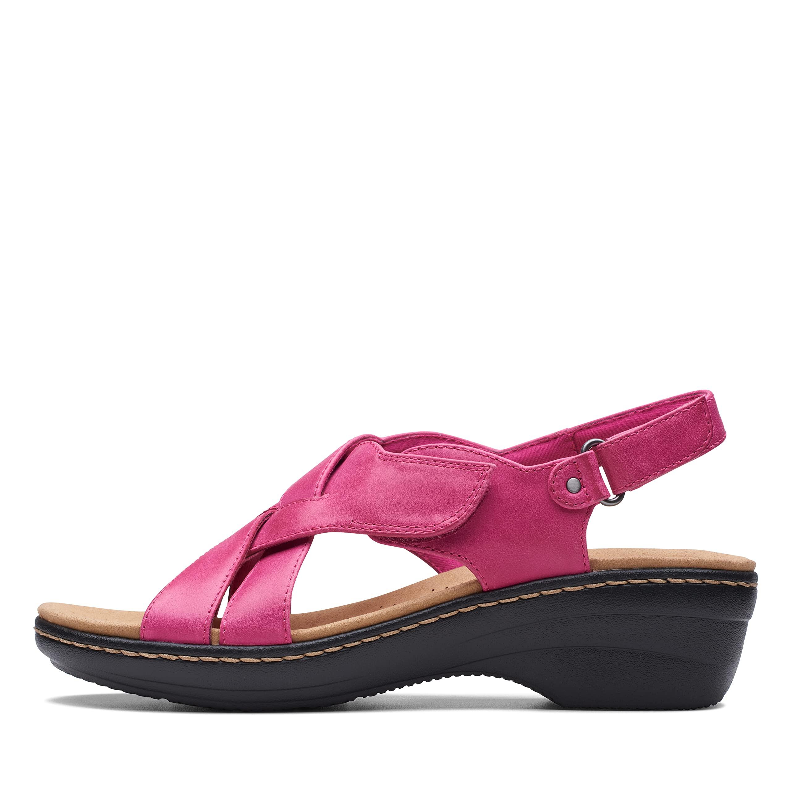 Clarks Merliah Echo Heeled Sandal in Pink | Lyst