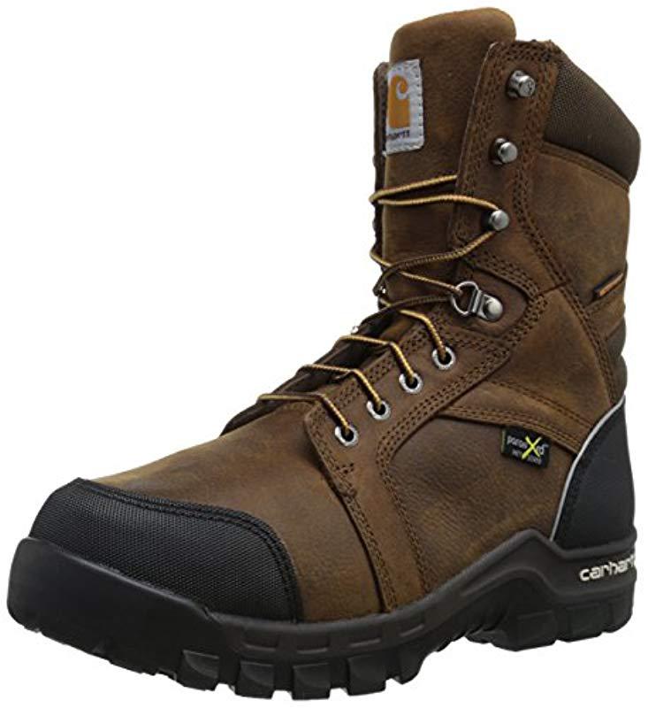 Carhartt Leather 8" Waterproof Composite Toe Internal Metatarsal Guard