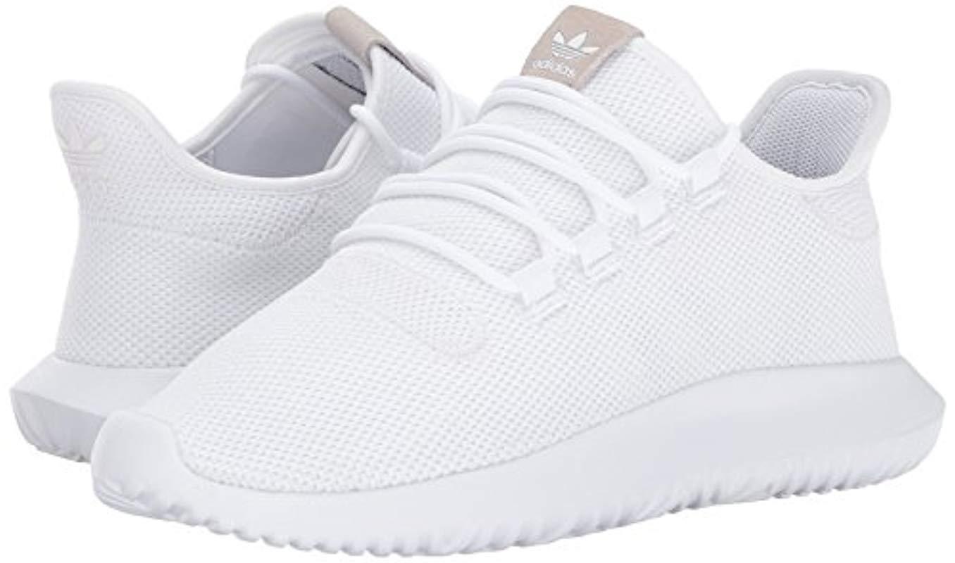 adidas Originals Rubber Tubular Shadow Running Shoe in White/Black/White ( White) for Men | Lyst