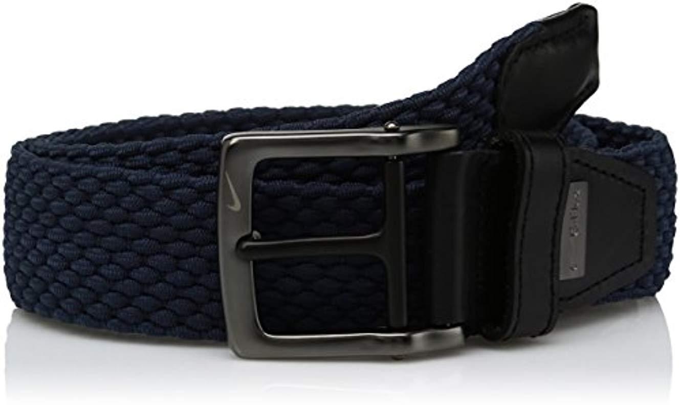 Nike Leather G-flex Woven Stretch Golf Belt, Navy Blue, 36 for Men | Lyst