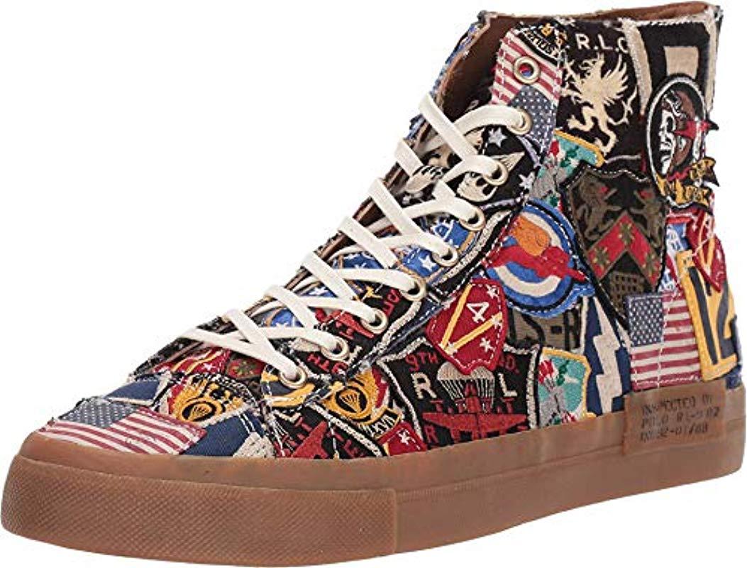 Ralph Lauren Patchwork Solomon Sneaker for Men | Lyst