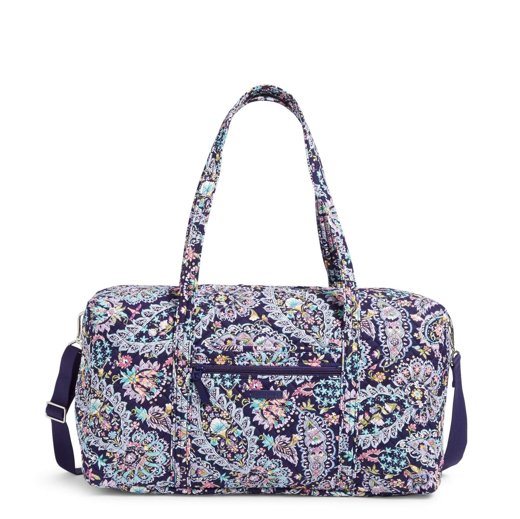 Vera Bradley Signature Cotton Lay Flat Travel Duffle Bag in French