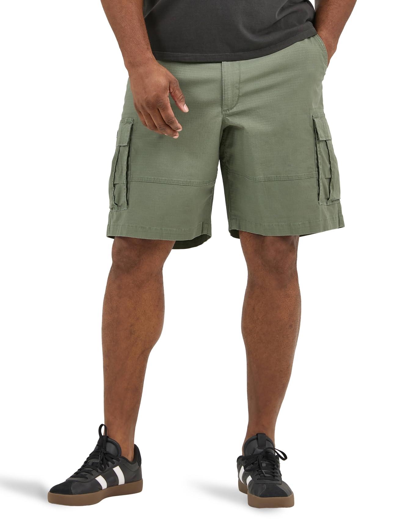 LEE Men's Big And Tall Big & Tall Dungarees New Belted Wyoming Cargo Short Combat Camo 46