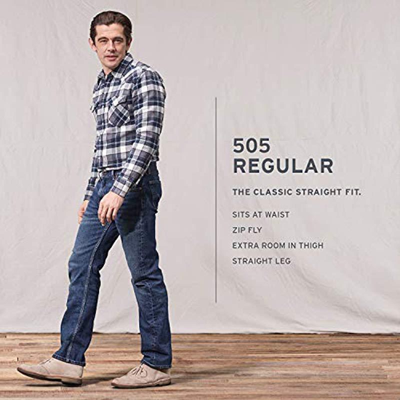 levis 505 medium chipped