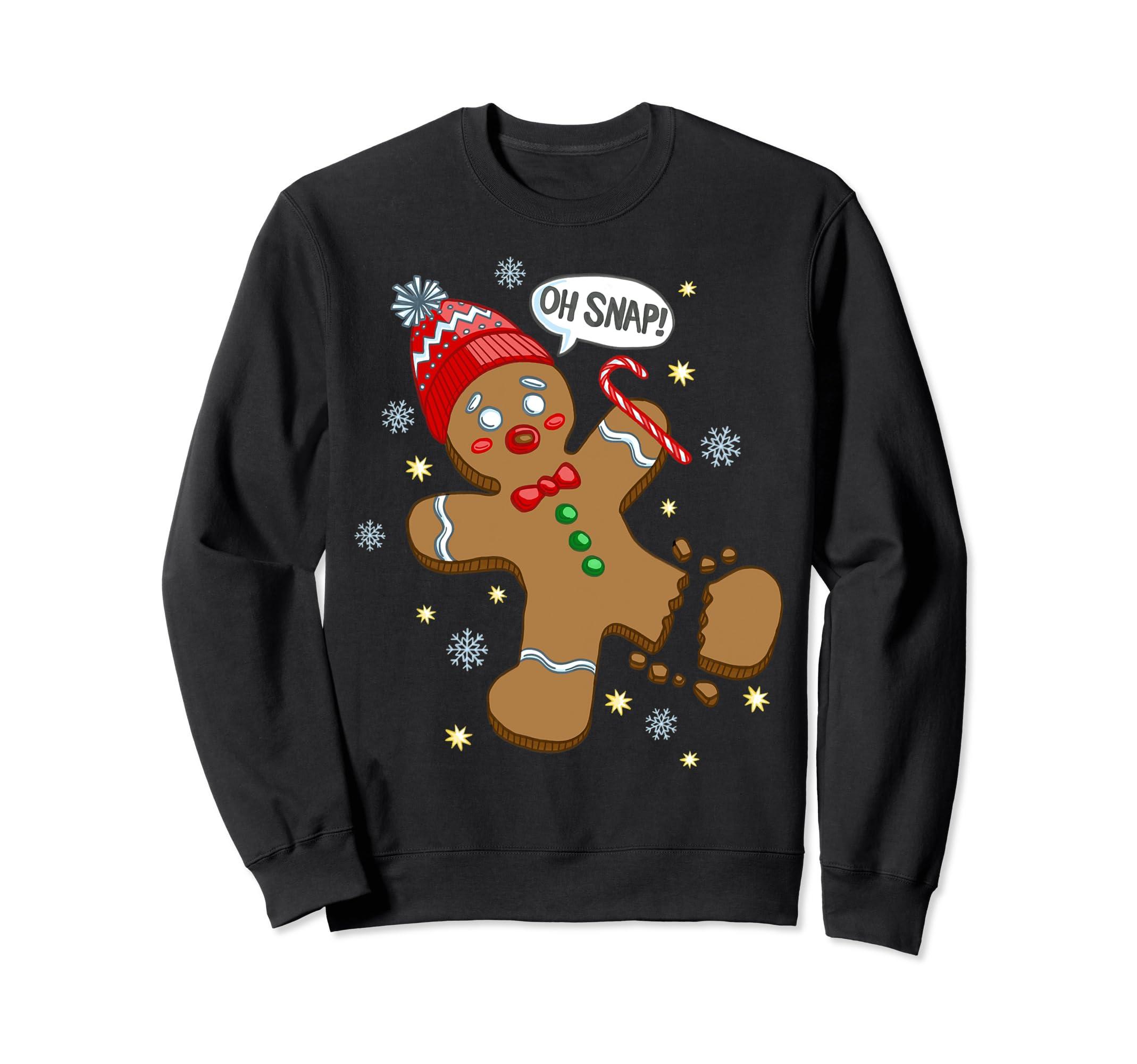 Caterpillar Gingerbread Cookie X Mas Oh Snap Funny Cute Christmas Sweatshirt  in Black | Lyst