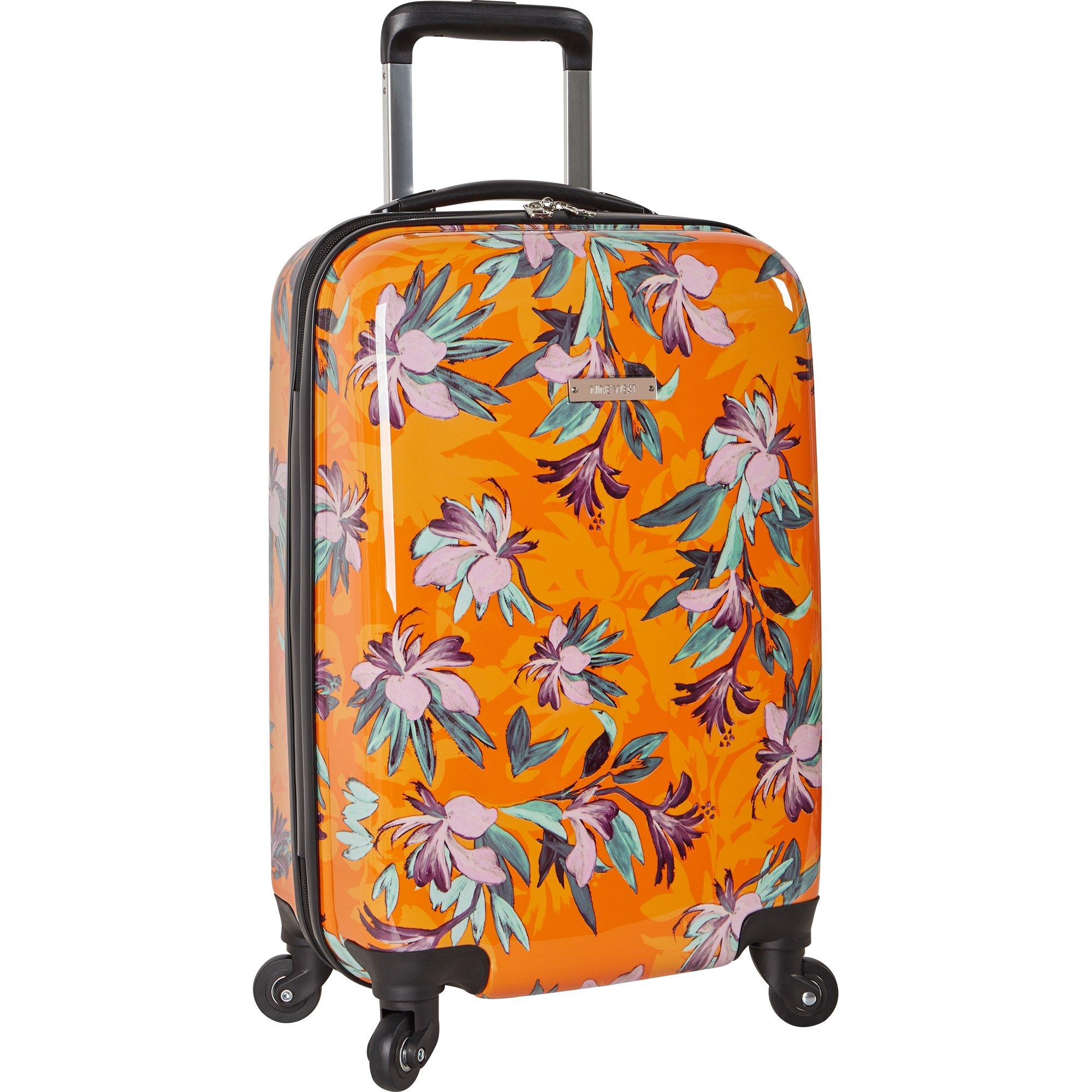 orange spinner luggage