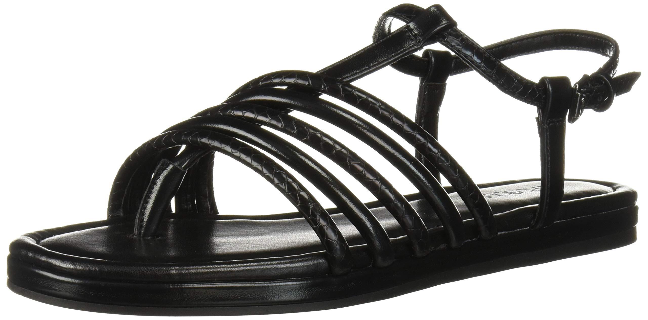 aerosoles black flat sandals