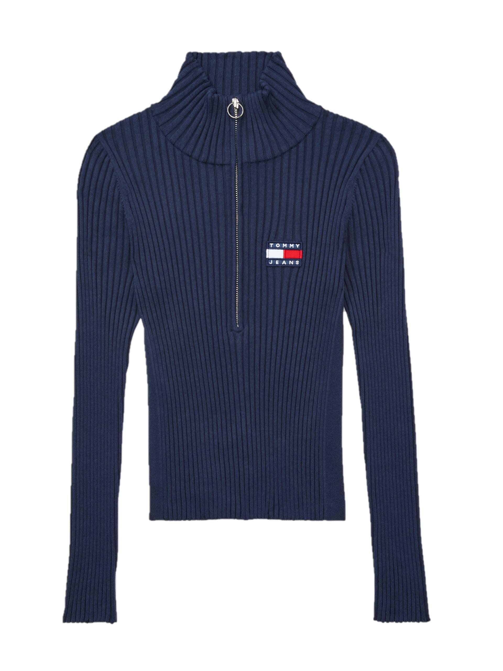 Tommy Hilfiger Adaptive Flag Half-zip Sweater With Zipper Closure in Blue |  Lyst