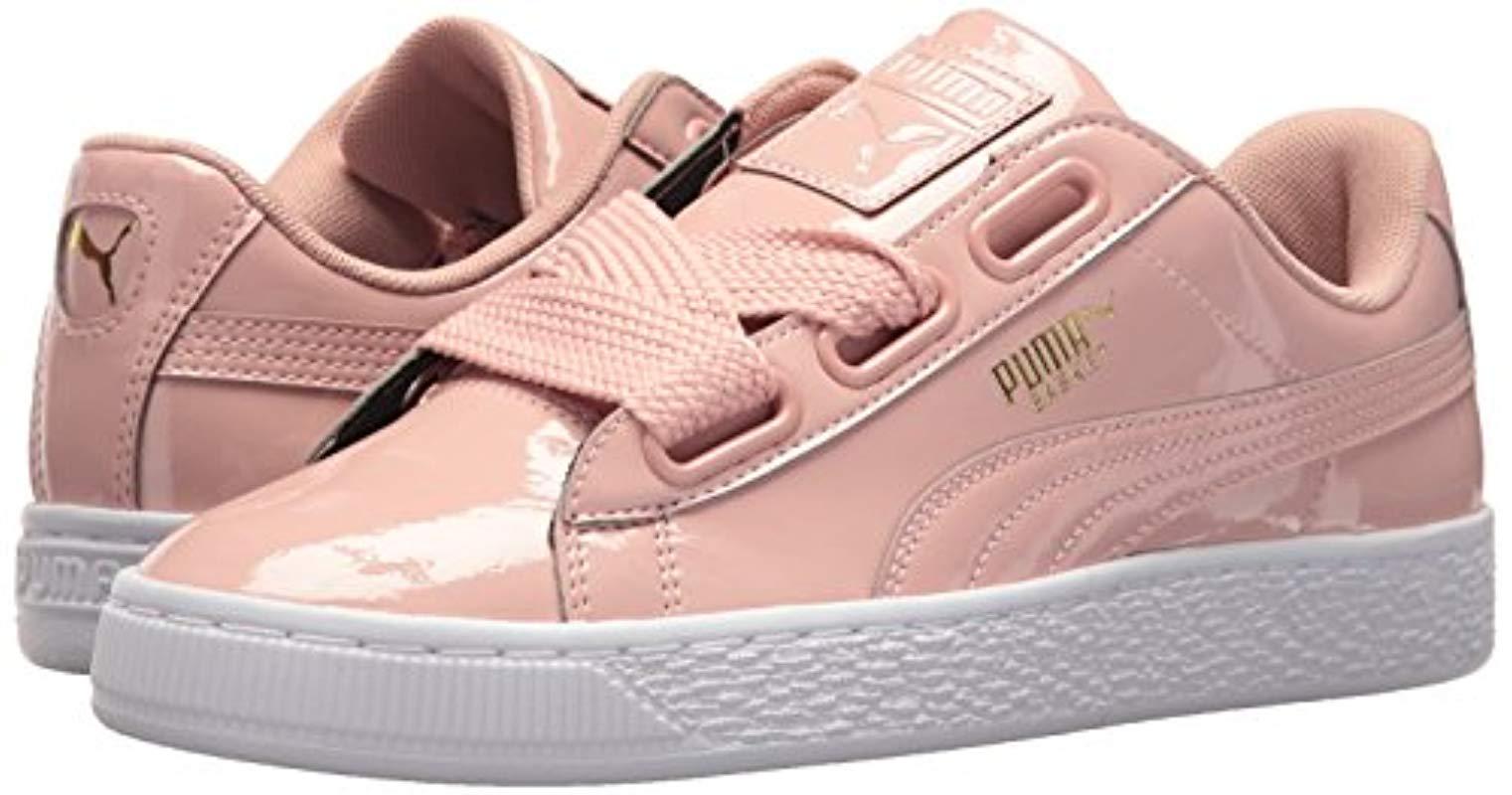 PUMA Basket Heart Patent Wn's Trainers - Lyst