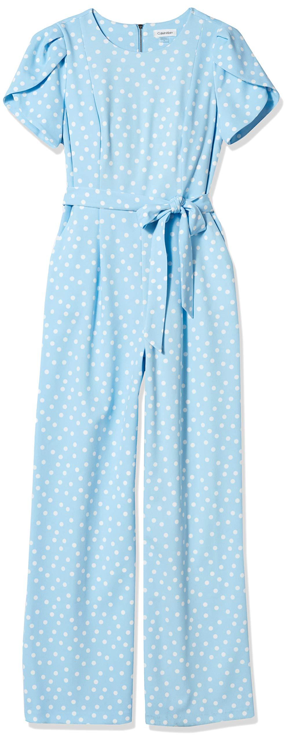 calvin klein tulip sleeve jumpsuit