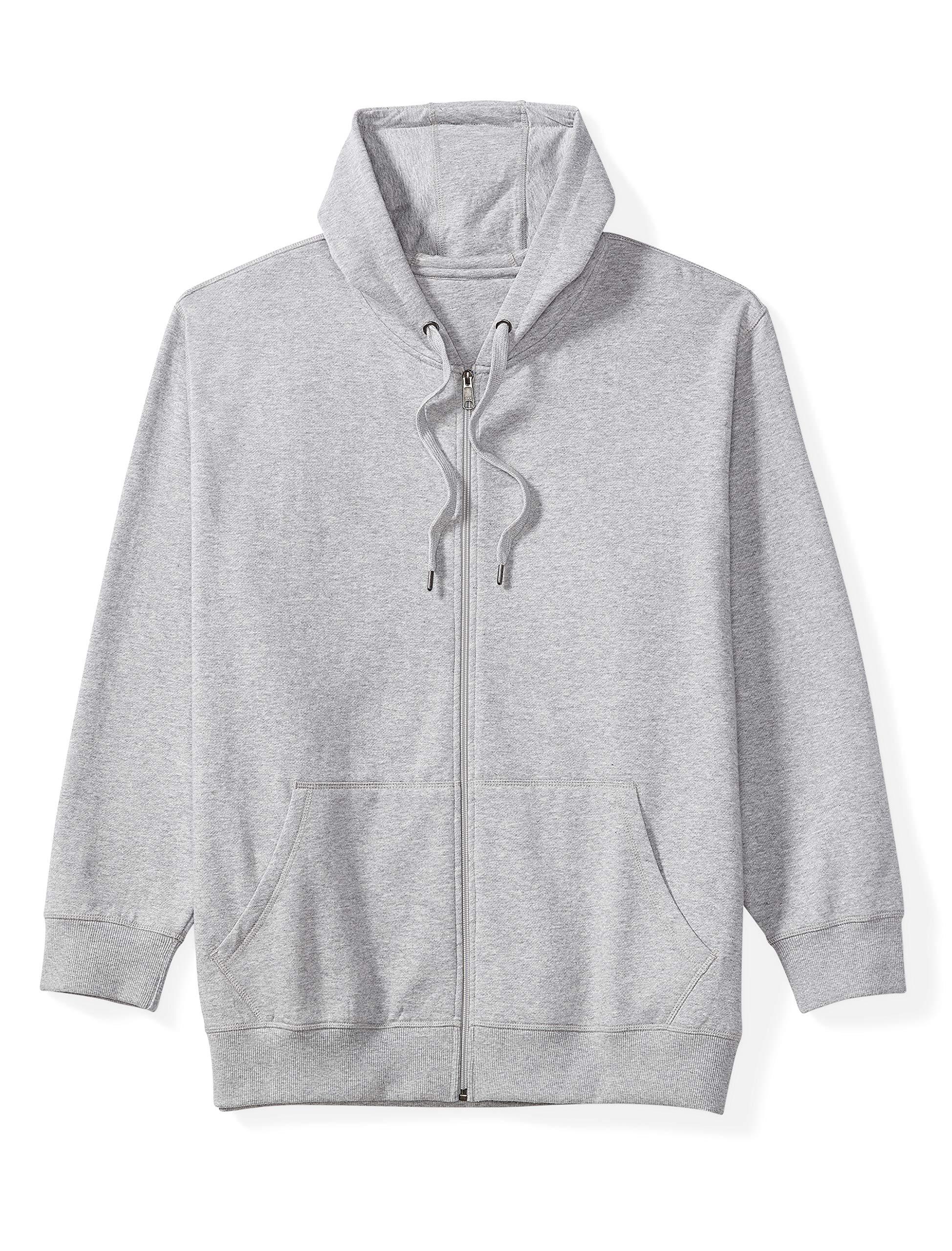 Essentials Mens Big /& Tall Full-Zip Hooded Fleece Sweatshirt fit by DXL