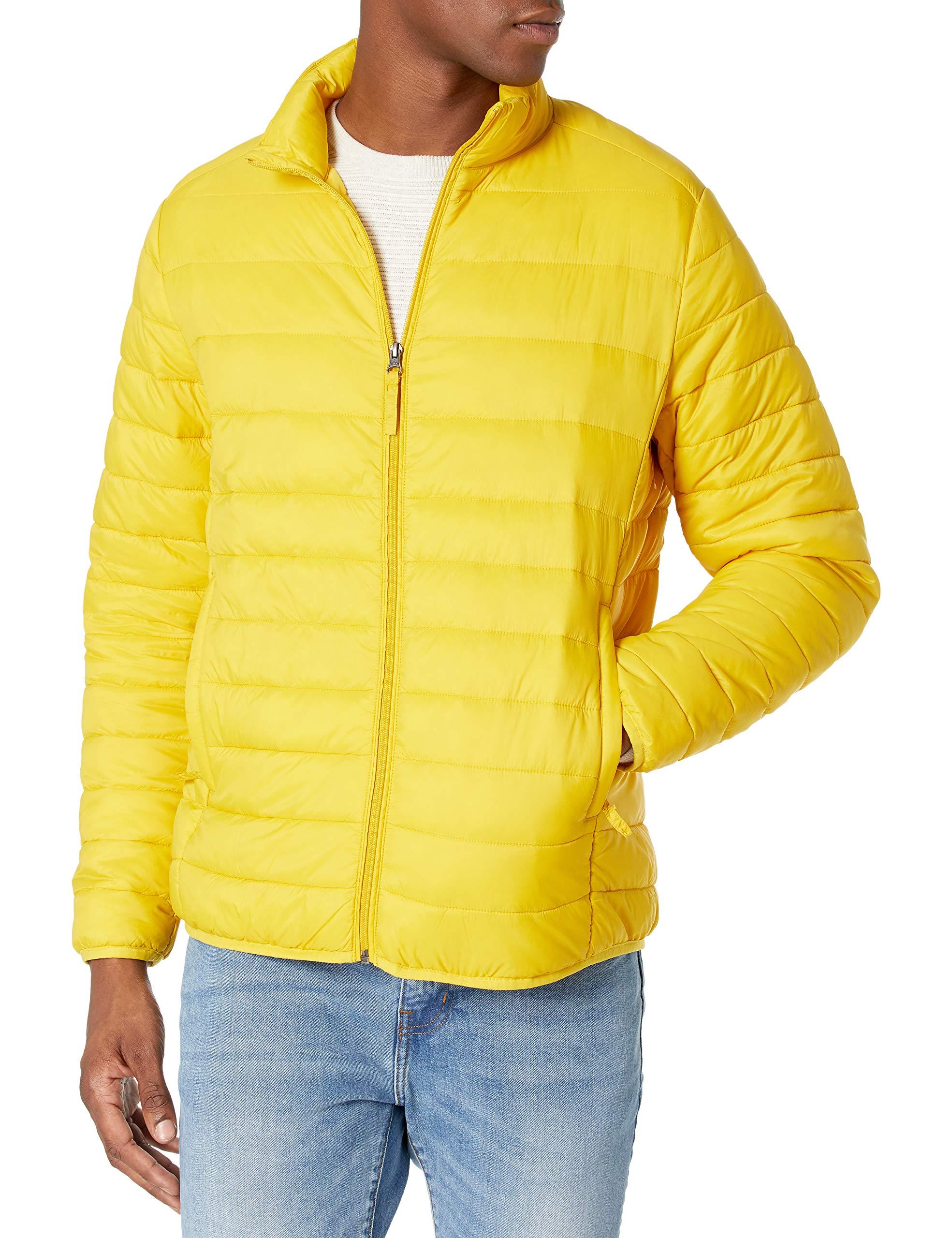 bright yellow waterproof jacket