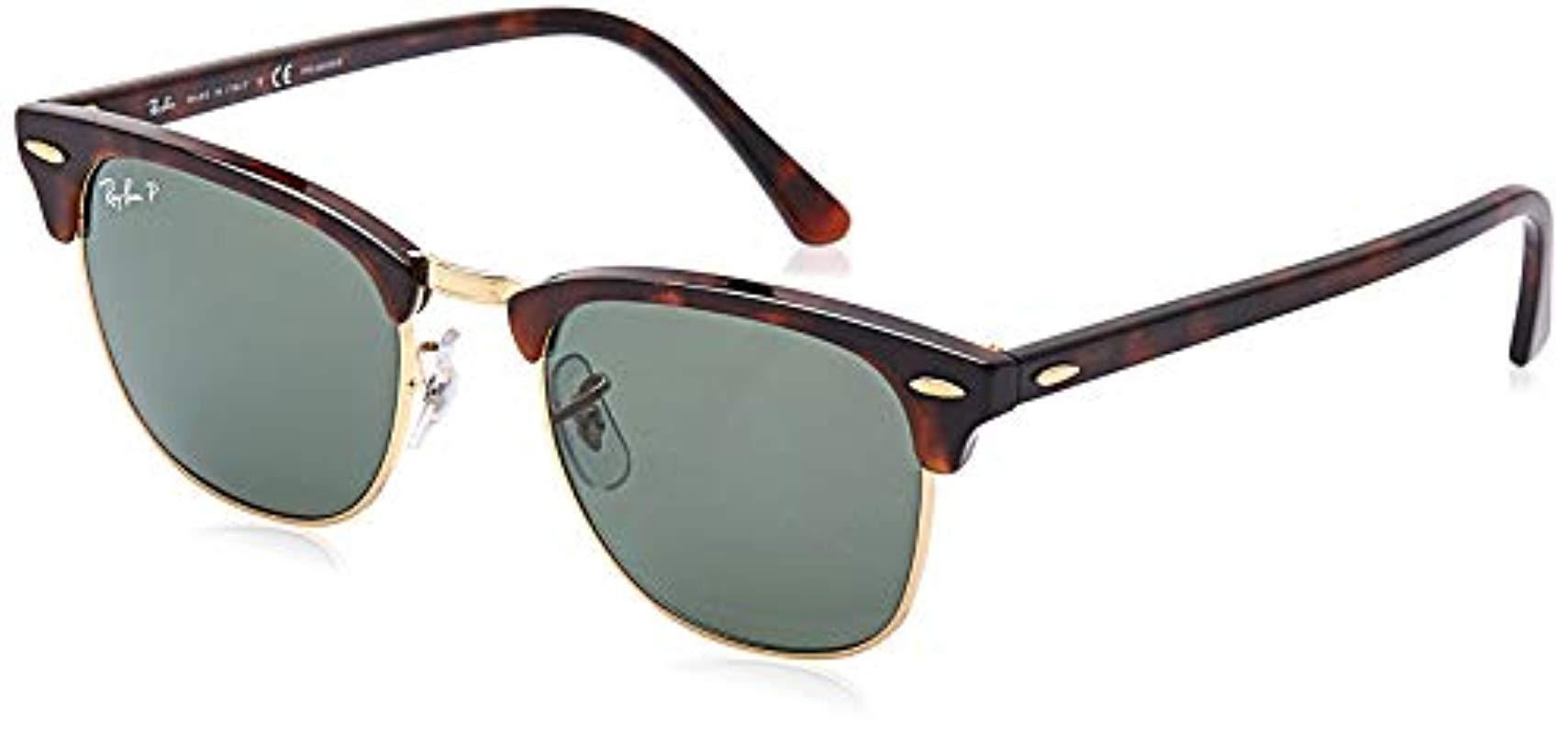 Ray Ban Rb3016 Clubmaster Square Sunglasses In Green Save 54 Lyst