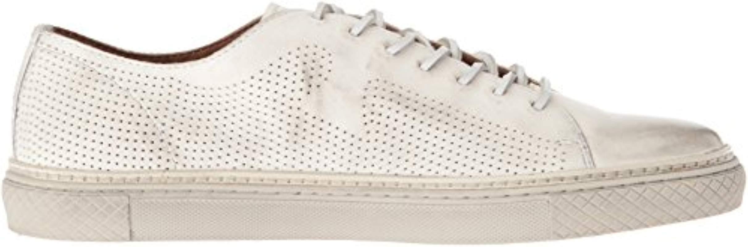 frye gates perf logo leather sneaker