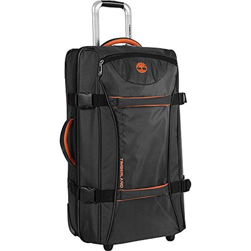 segmento sobrina arbusto Timberland Wheeled Duffle Bag - Carry On Check In Lightweight Rolling  Luggage Overnight Travel Bag Suitcase For in Black for Men | Lyst