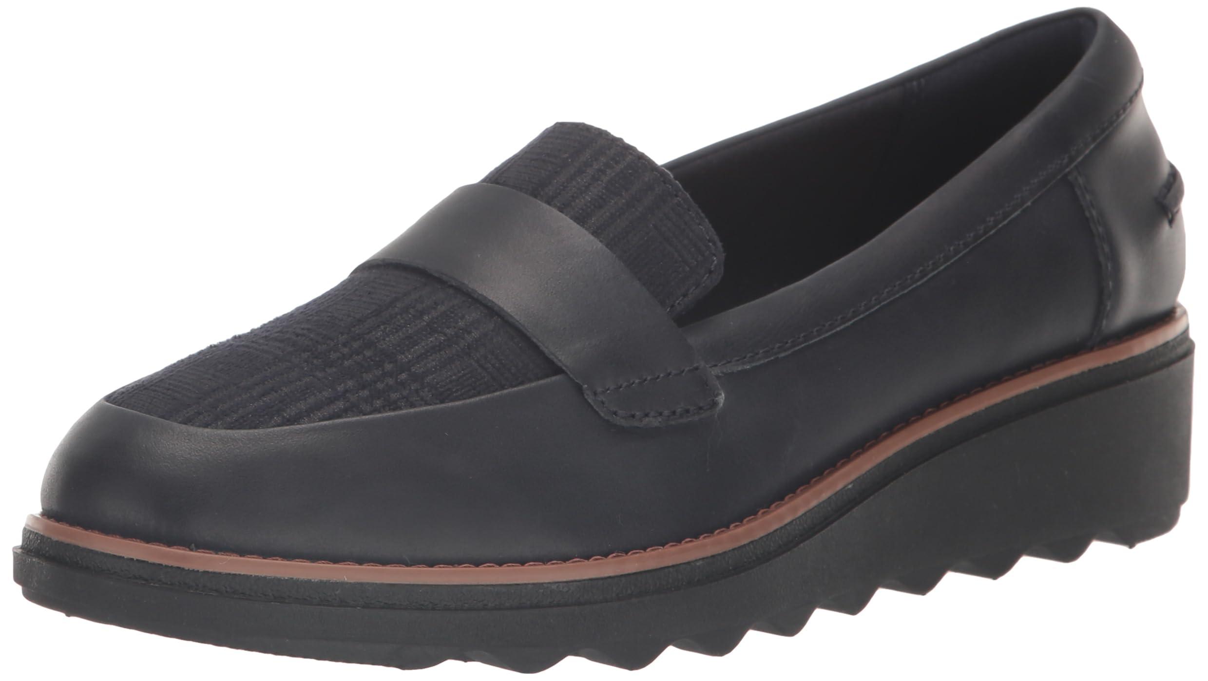 clarks sharon gracie platform loafers