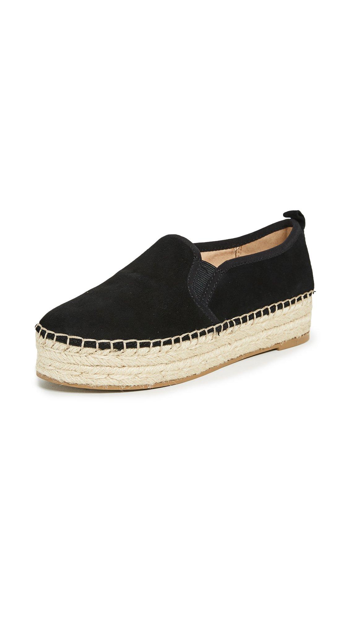 leather platform espadrilles