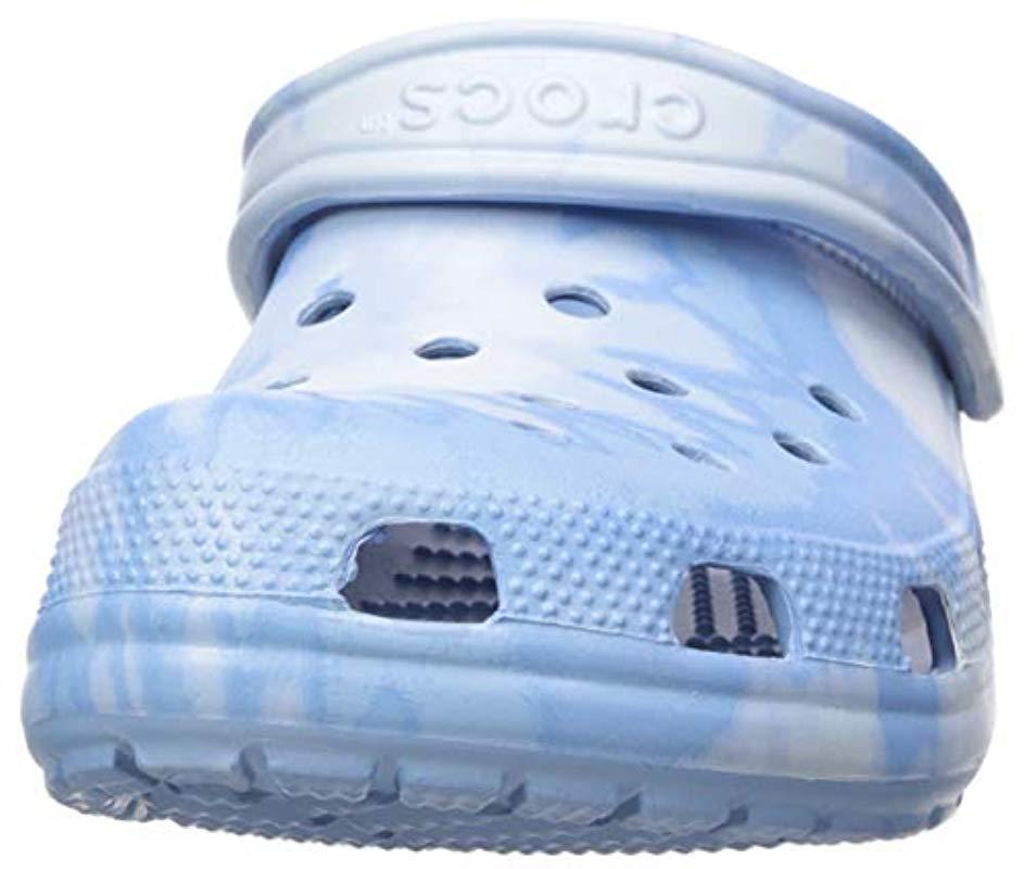 Graphic Clog Chambray Tie Dye Chambray Blue Crocs Crocs Classic