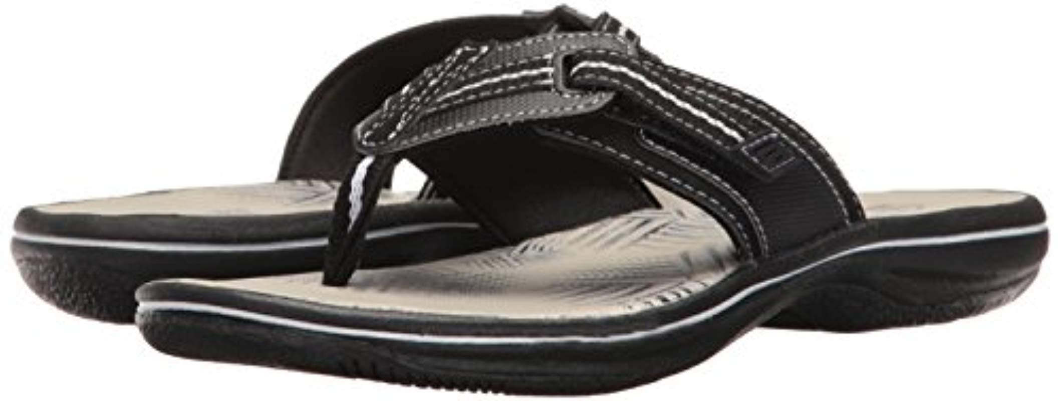 clarks jazz flip flops
