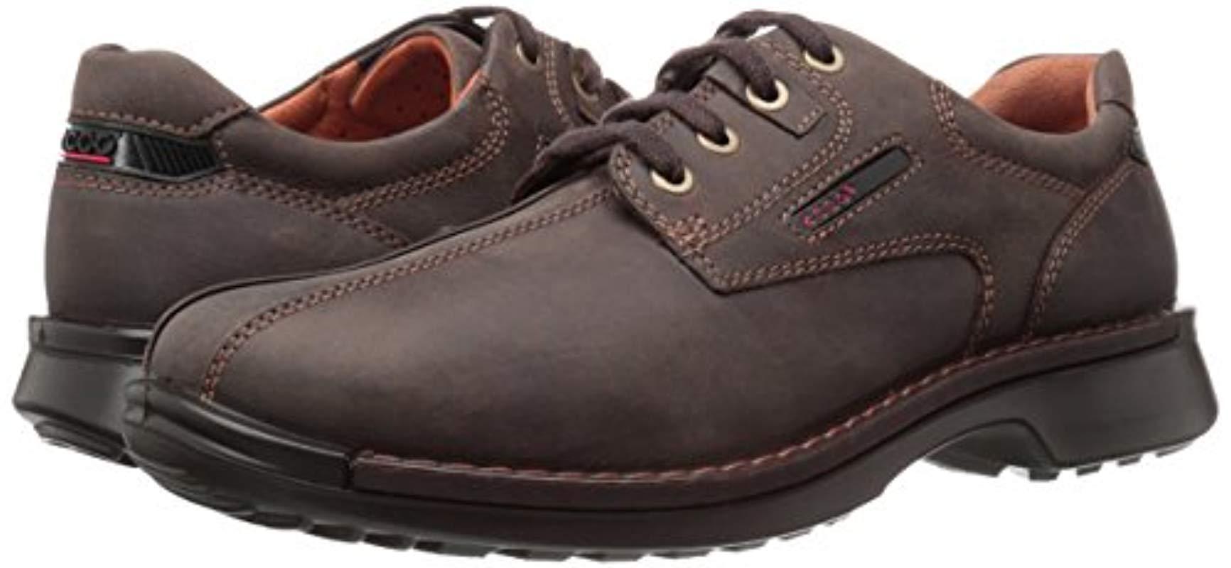Ecco Leather S 37164 Fusion Bicycle Toe Tie Casual Oxford in Coffee (Brown)  for Men | Lyst