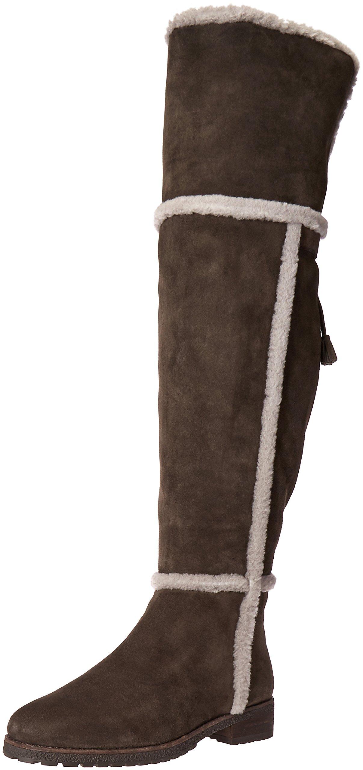 frye tamara shearling over the knee black