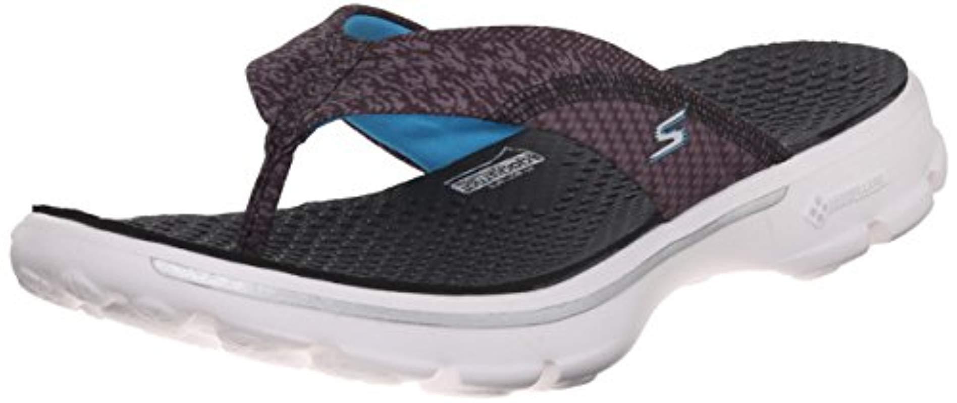 skechers womens gowalk pizazz toe post sandals