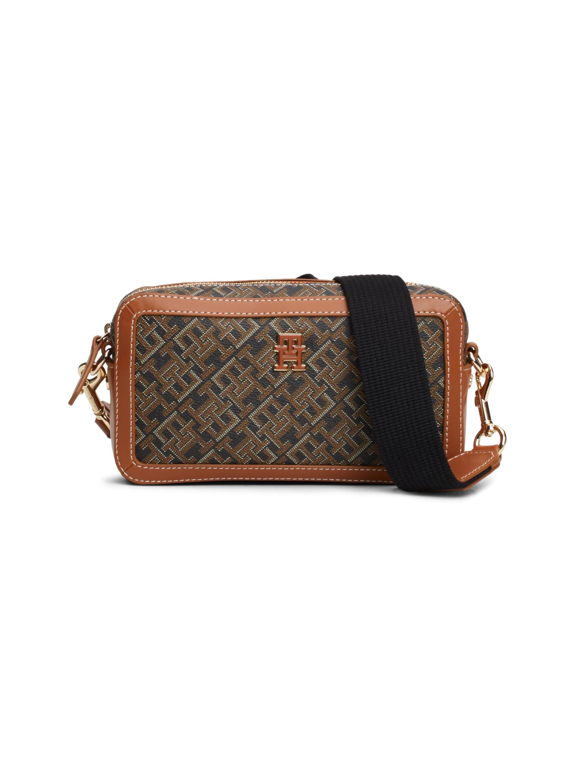 Tommy Hilfiger Monopoly Leather Crossbody Bag in Brown Lyst