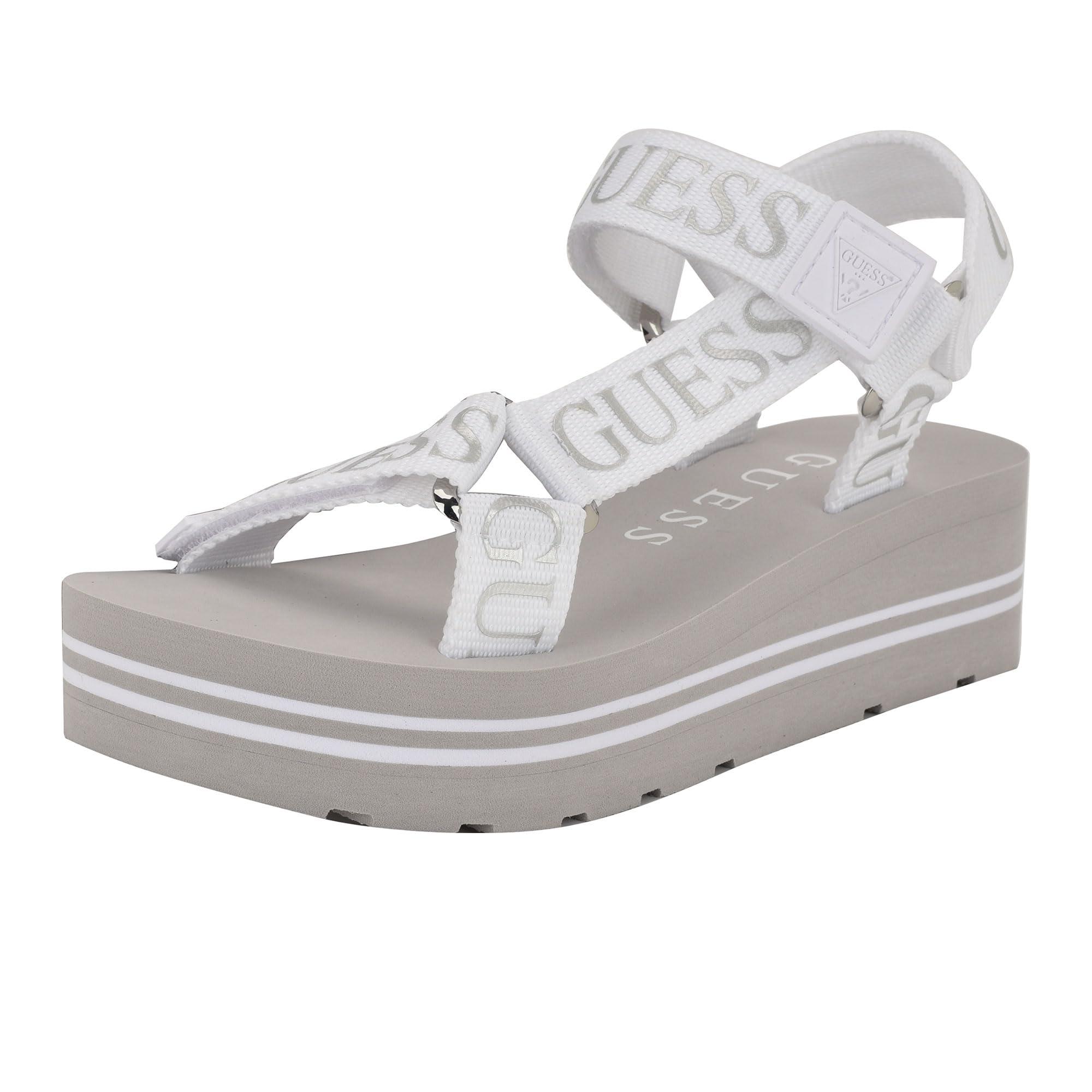 Guess 2025 Summer Sandals For Women - Dress Wedge Sandals In Summer Gray For Beach & Casual Wear