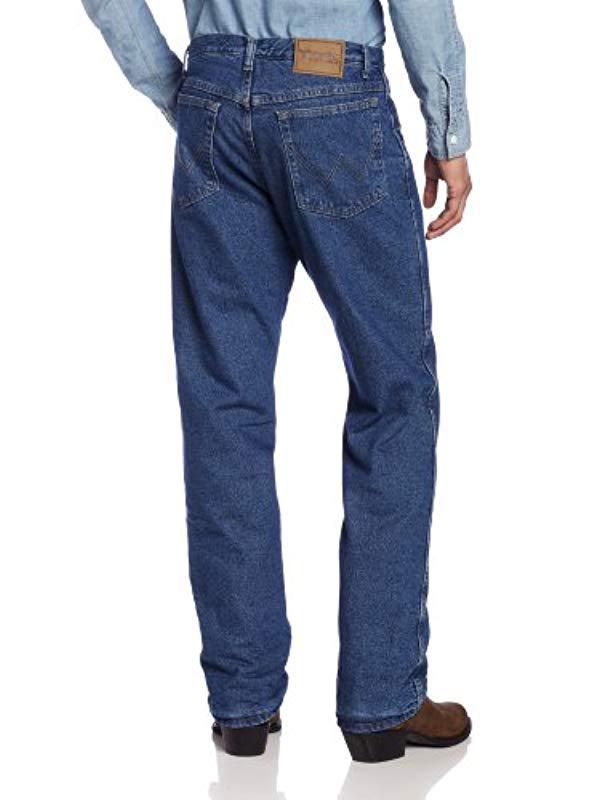 Wrangler Big And Tall Rugged Wear Woodland Thermal Jean in Blue for Men ...