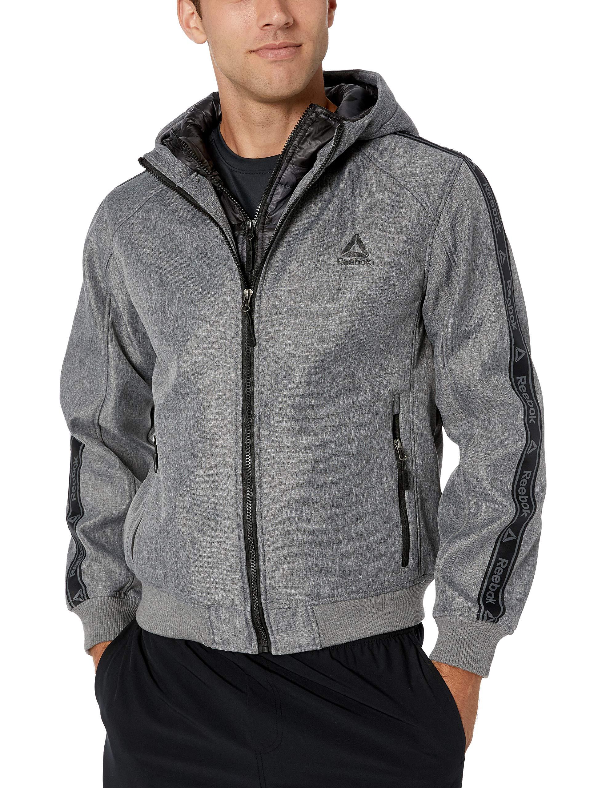 Reebok Softshell Active Jacket in Gray for Men Lyst