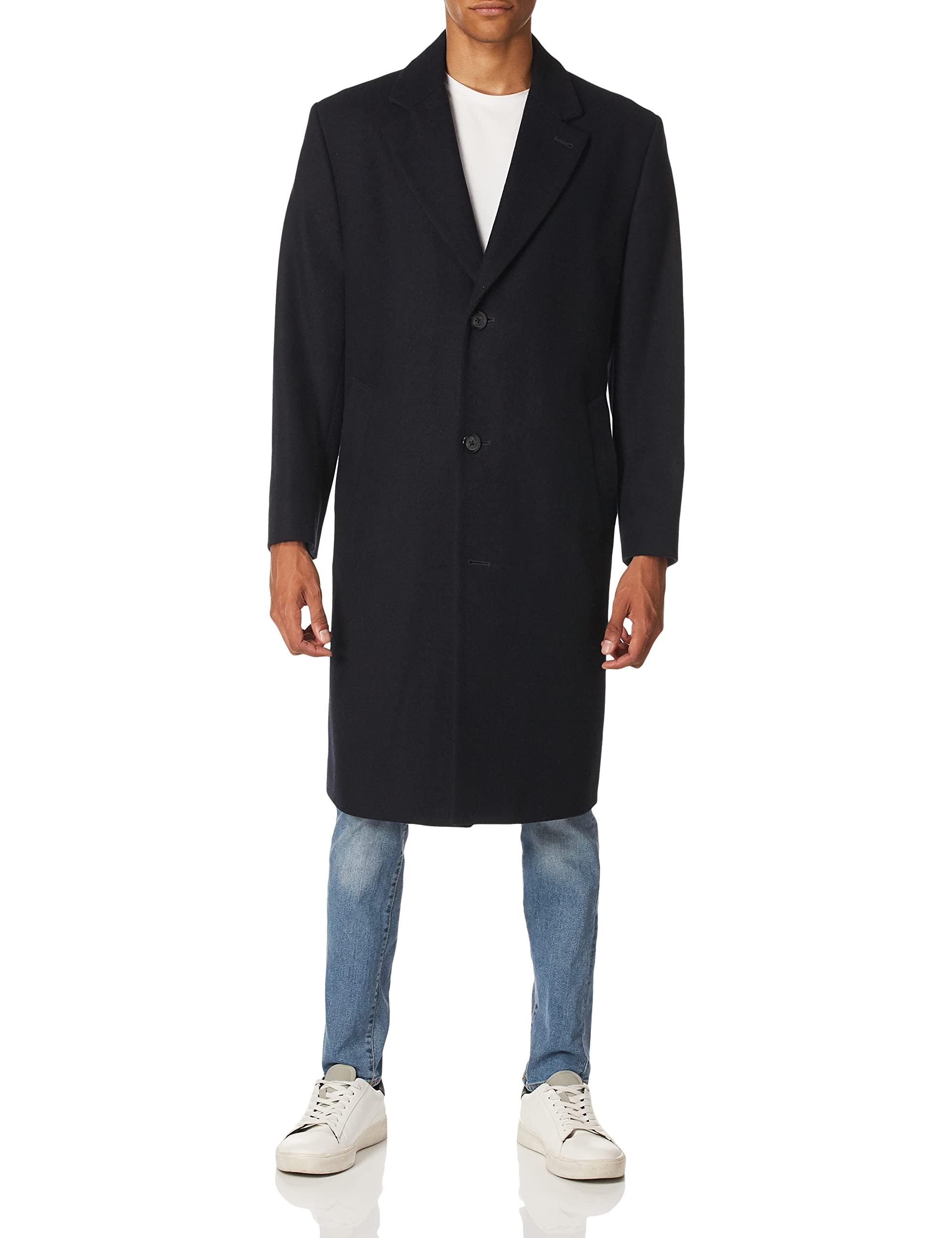 Men's Clothing Fashion LONDON FOG mens Signature Wool Blend Top Coat Clothing, Shoes & Accessories