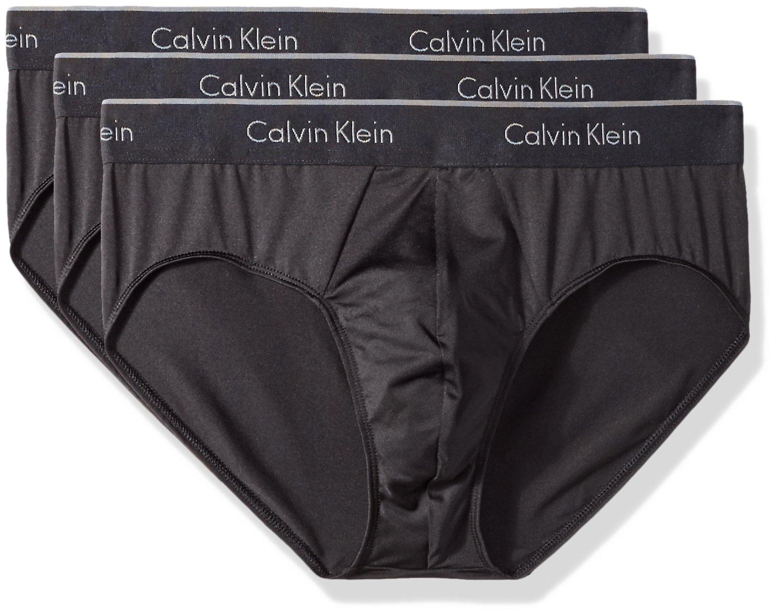 Calvin Klein Microfiber Stretch Multipack Briefs in Black for Men - Lyst
