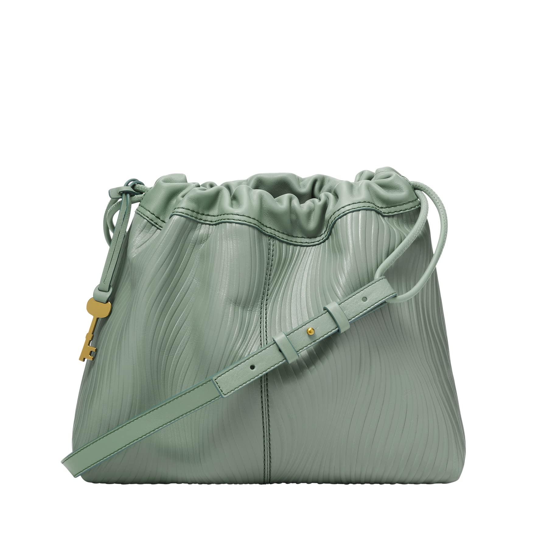 Fossil green leather purse hot sale