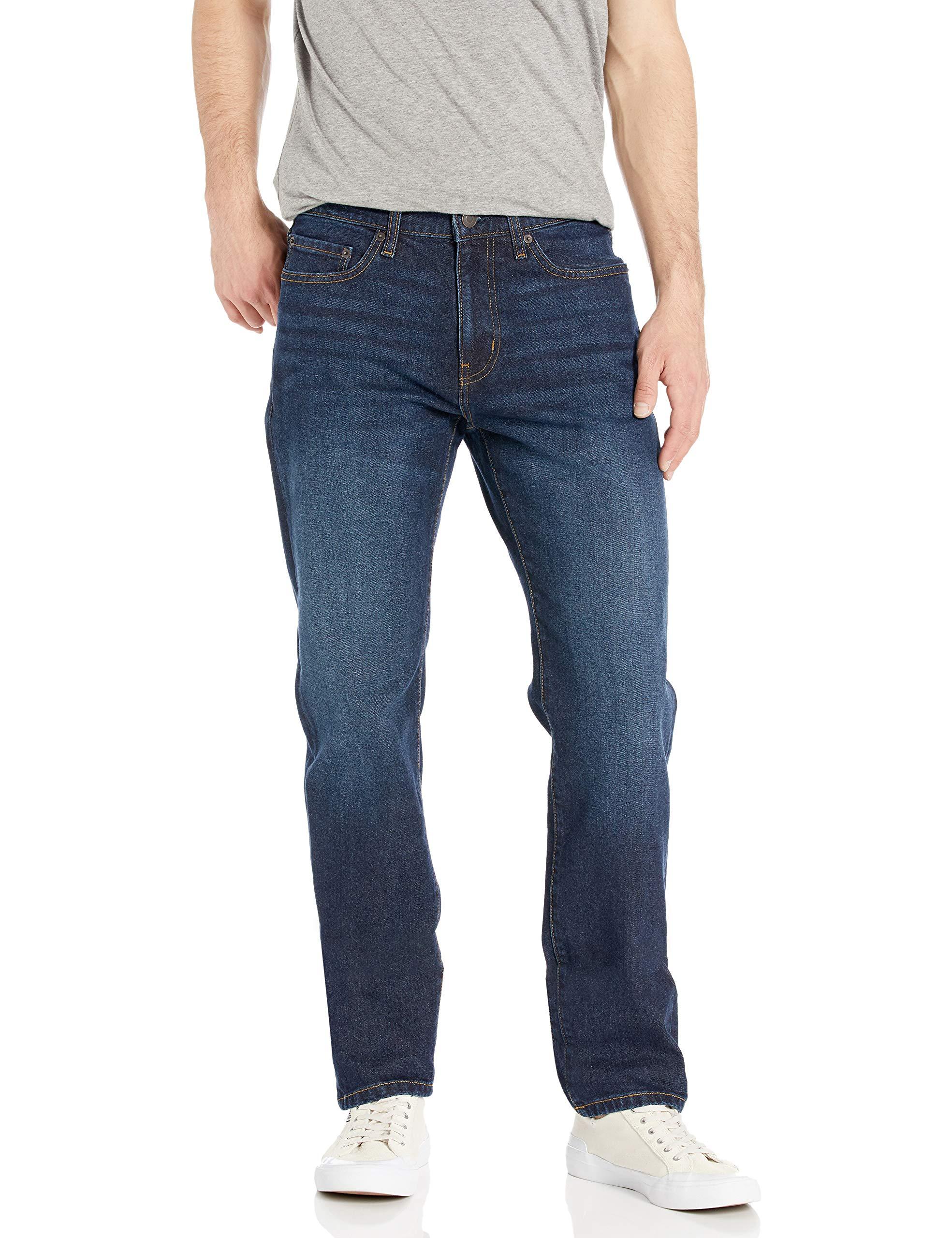 Amazon Essentials Denim Straight-fit Stretch Jean in Indigo Wash (Blue ...