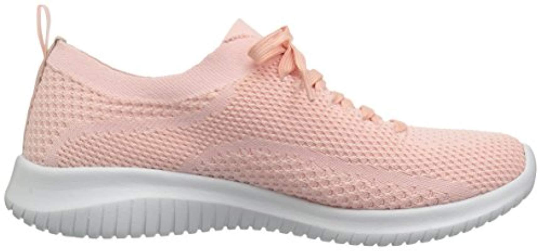 skechers womens ultra flex light pink