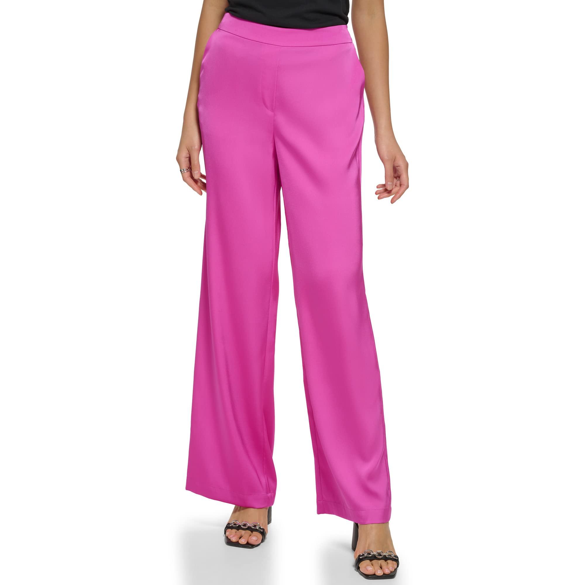 Calvin Klein Pull On Flowy Elevated Smocked Waist Pant in Pink | Lyst
