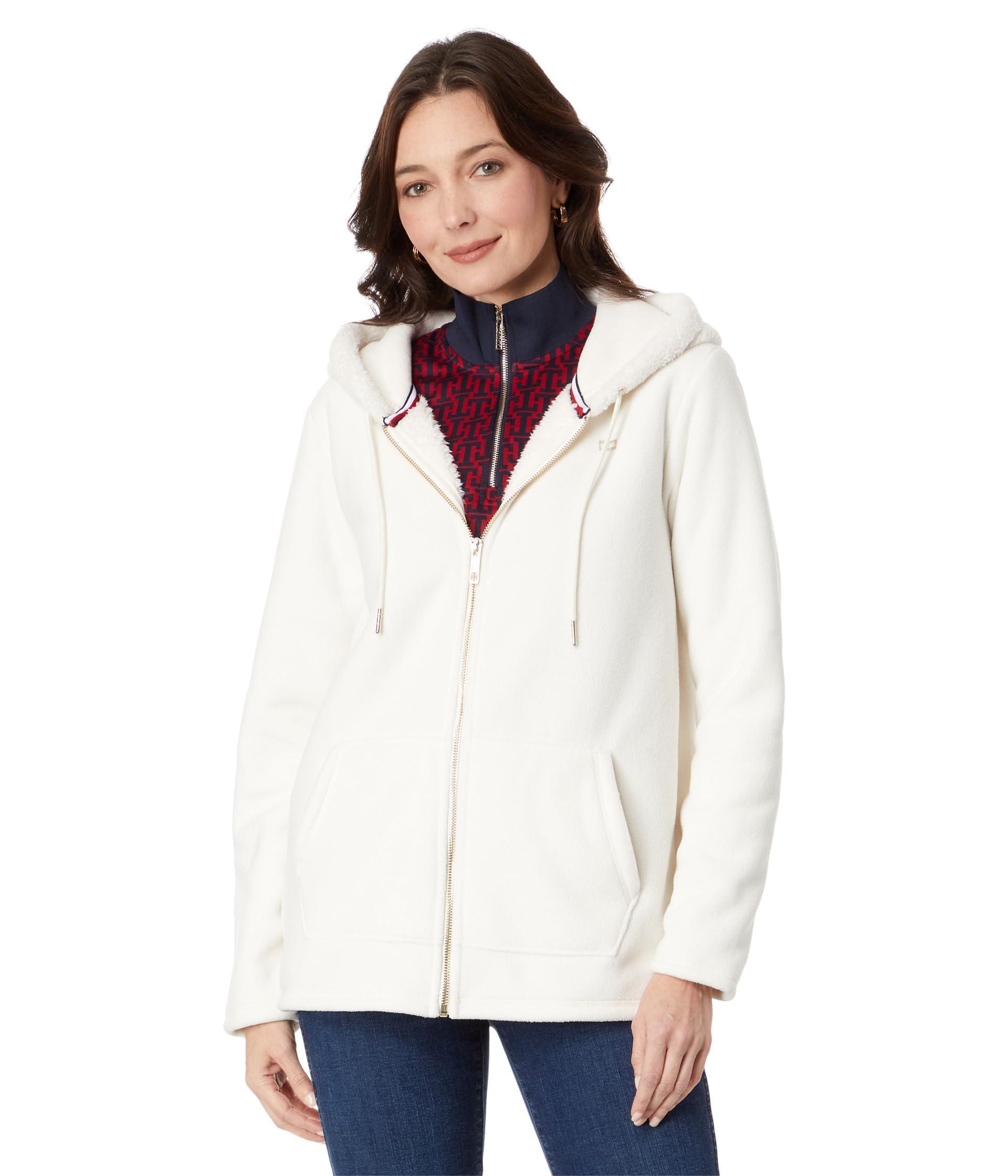 (取寄) トミーヒルフィガー レディース シェルパ 1/4 ジップ プルオーバー   women Sherpa 1/4 Zip Pullover Soft Ivory 71GyJbI5VCL._AC_SX342_.jpg