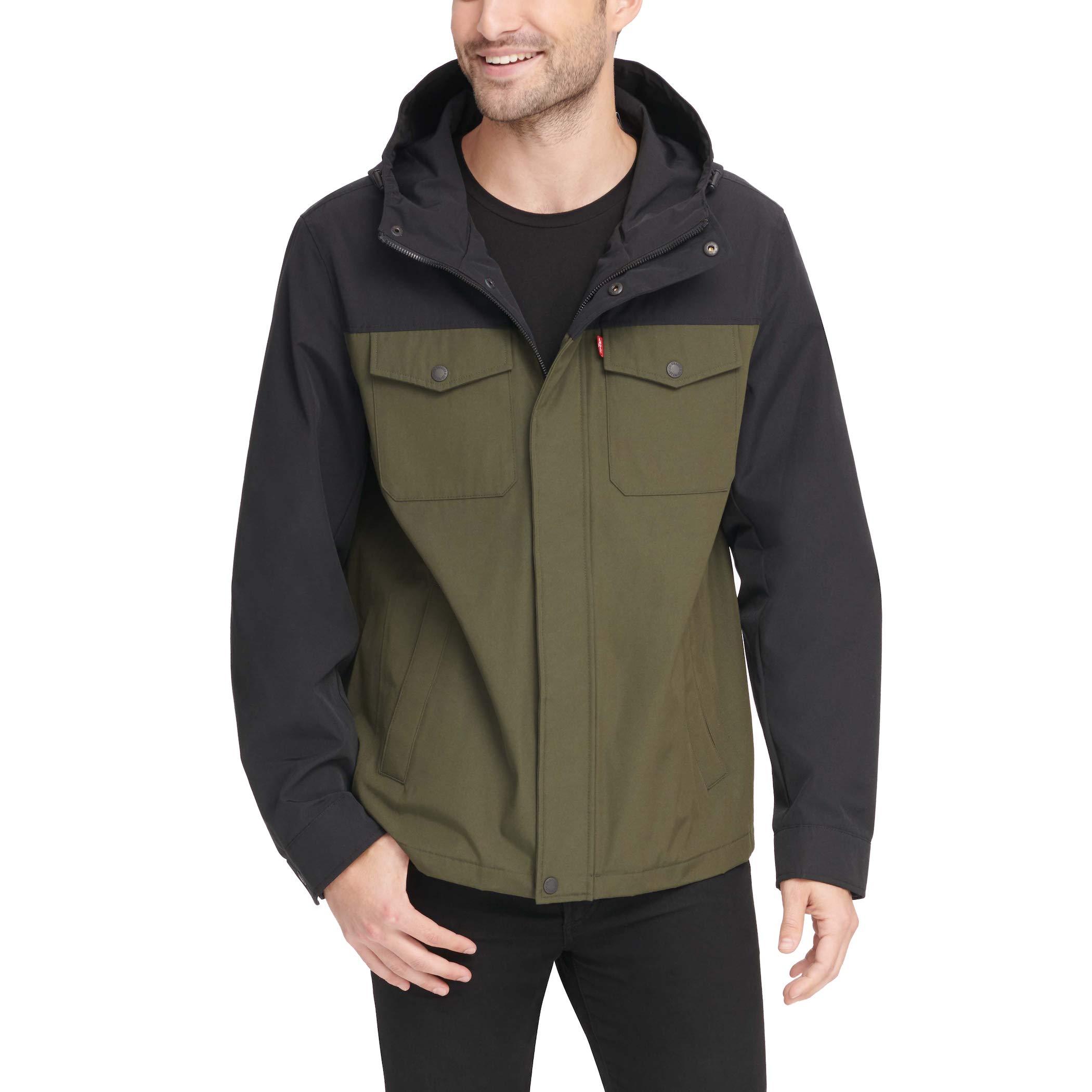 Levi's Tall Arctic Cloth Hooded Rain Slicker Jacket for Men Save 25
